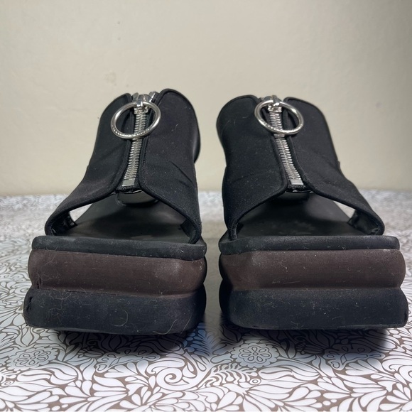 Stella McCartney Brown & Black Scuba Slides - Picture 3 of 16